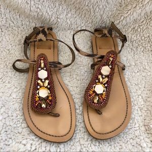 Dolce Vita Jeweled Sandals-Ankle Strap Fit 7/ 7.5